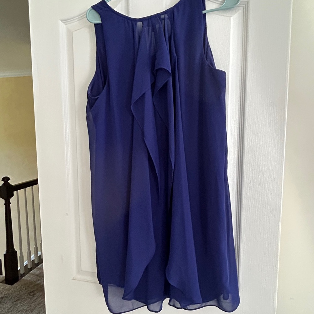 Royal blue sleeveless dress . Great condition